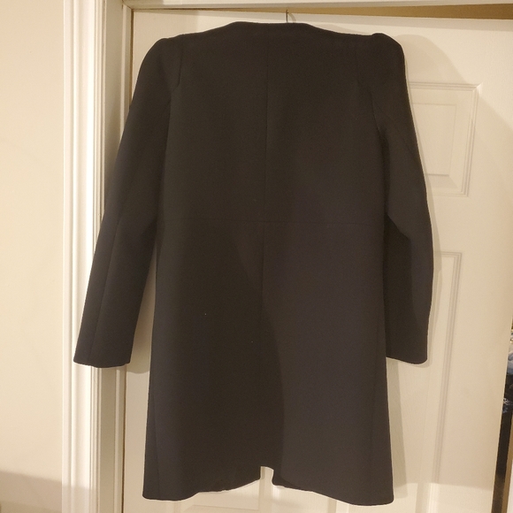 SOLD-Zara Puff Sleeve Long Coat - Picture 6 of 8